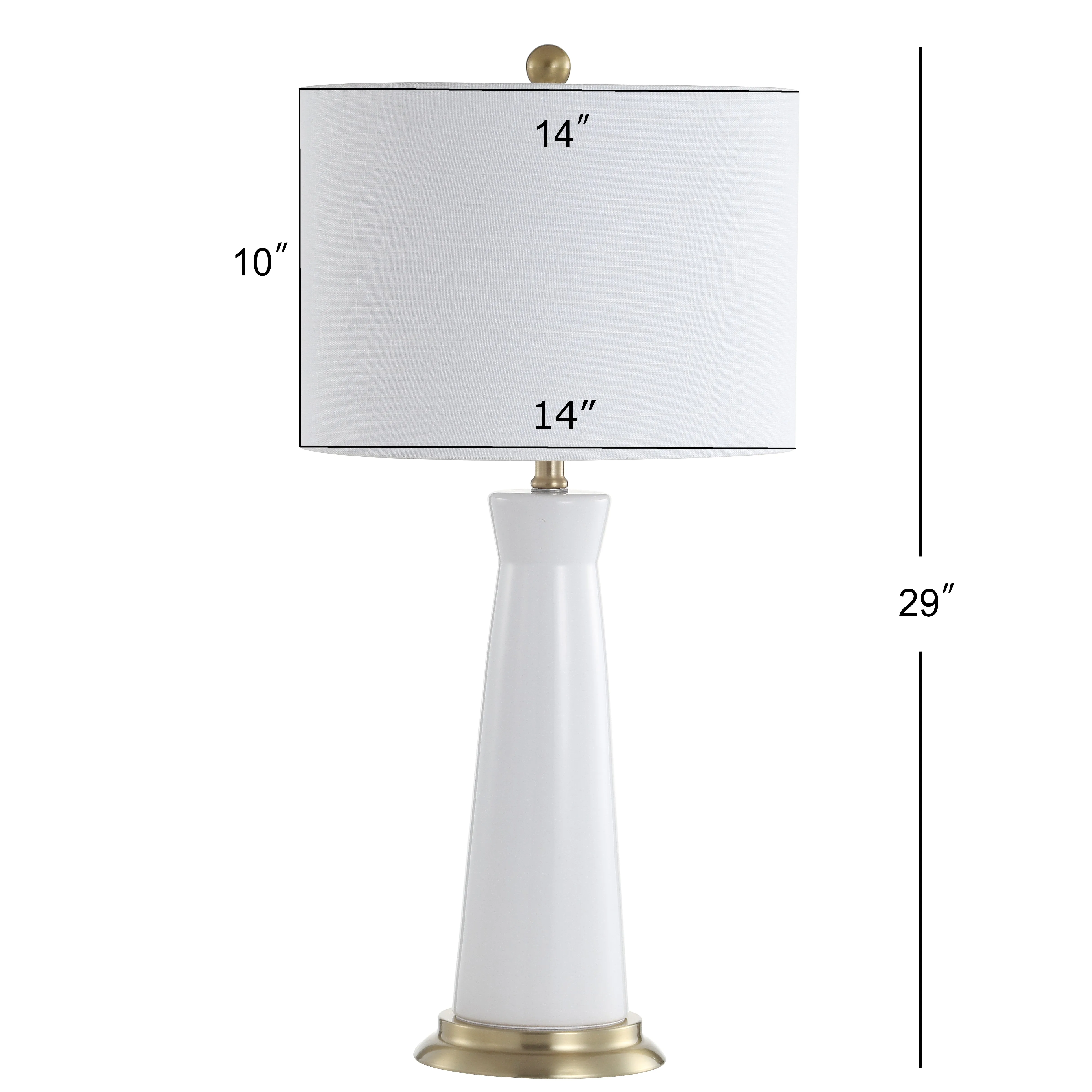 Coleman 29" Ceramic Column LED Table Lamp