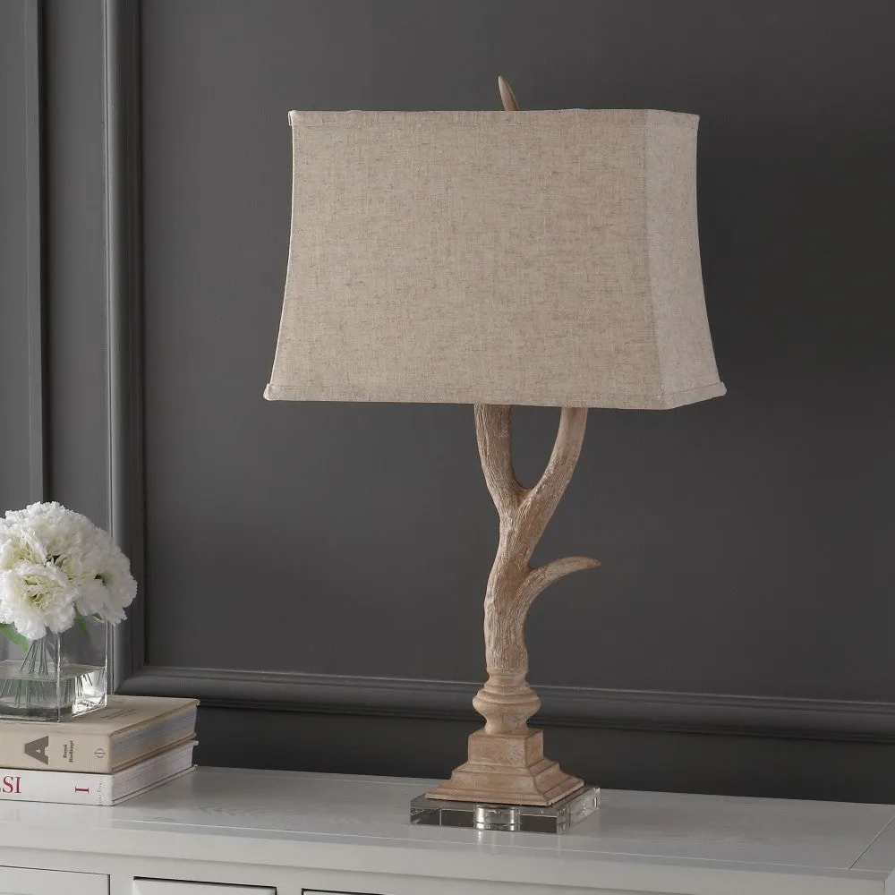 Colorado 29.5" Rustic Resin/Crystal LED Table Lamp