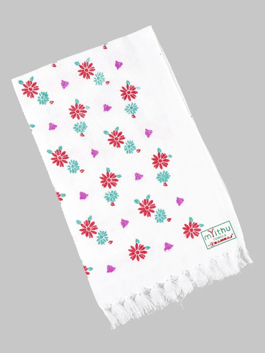 Cool Touch Napkin Print Cotton Towel (Pack of 6)
