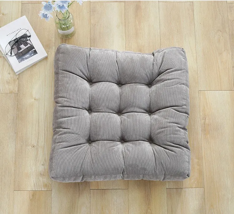 Corduroy Round Chair Cushion Seat Cushion Tatami Futon Cushion Window Mat Yoga Mat
