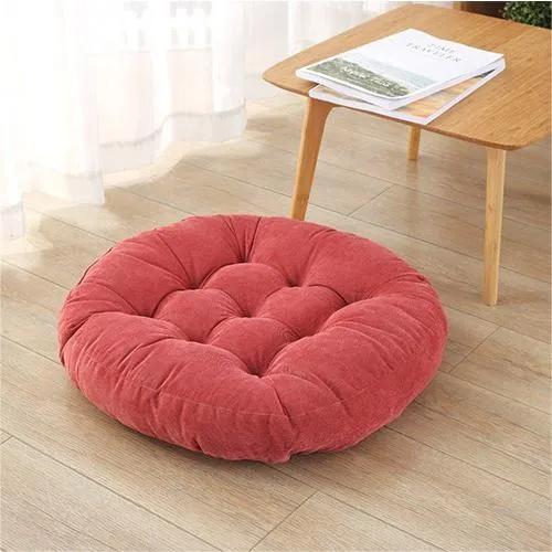 Corduroy Round Chair Cushion Seat Cushion Tatami Futon Cushion Window Mat Yoga Mat