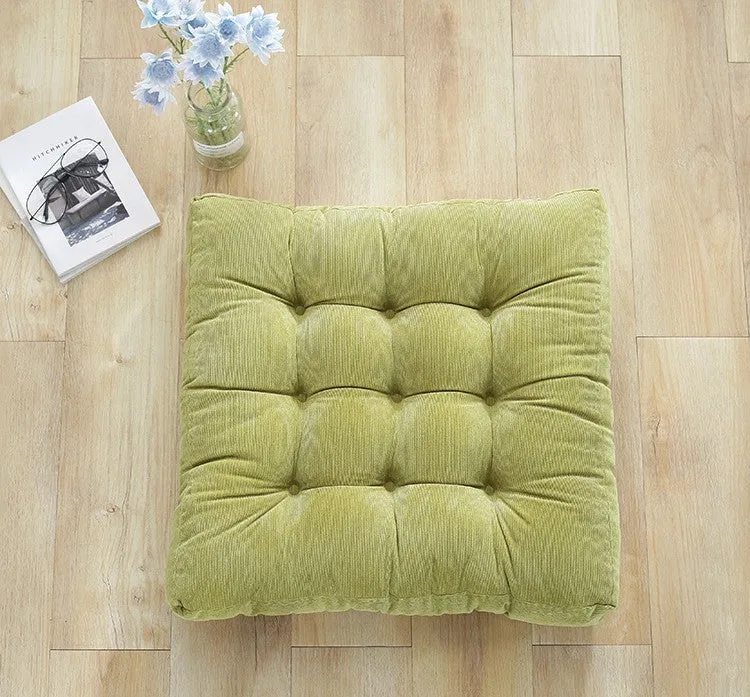 Corduroy Round Chair Cushion Seat Cushion Tatami Futon Cushion Window Mat Yoga Mat