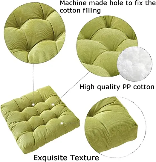 Corduroy Round Chair Cushion Seat Cushion Tatami Futon Cushion Window Mat Yoga Mat