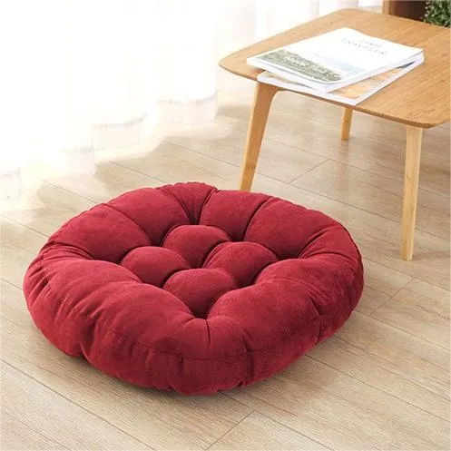 Corduroy Round Chair Cushion Seat Cushion Tatami Futon Cushion Window Mat Yoga Mat