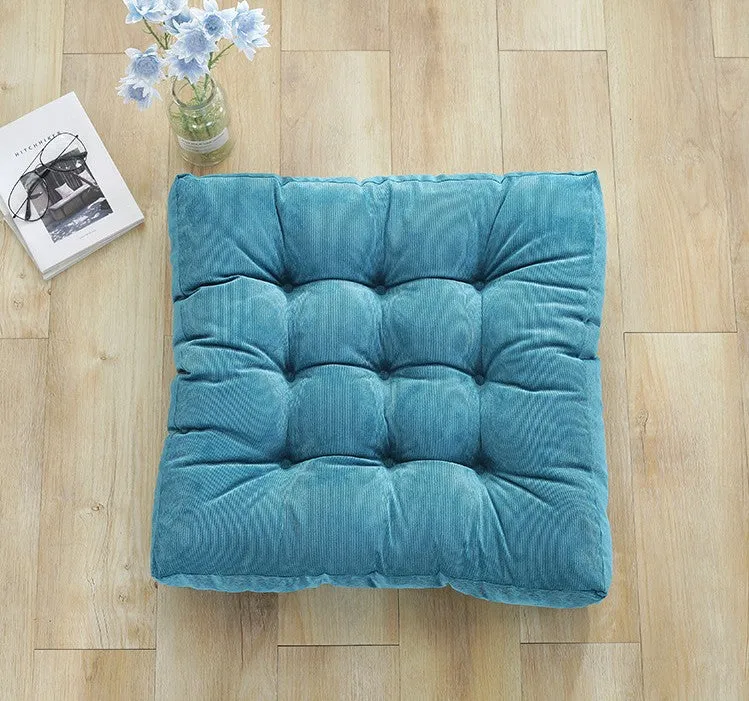 Corduroy Round Chair Cushion Seat Cushion Tatami Futon Cushion Window Mat Yoga Mat