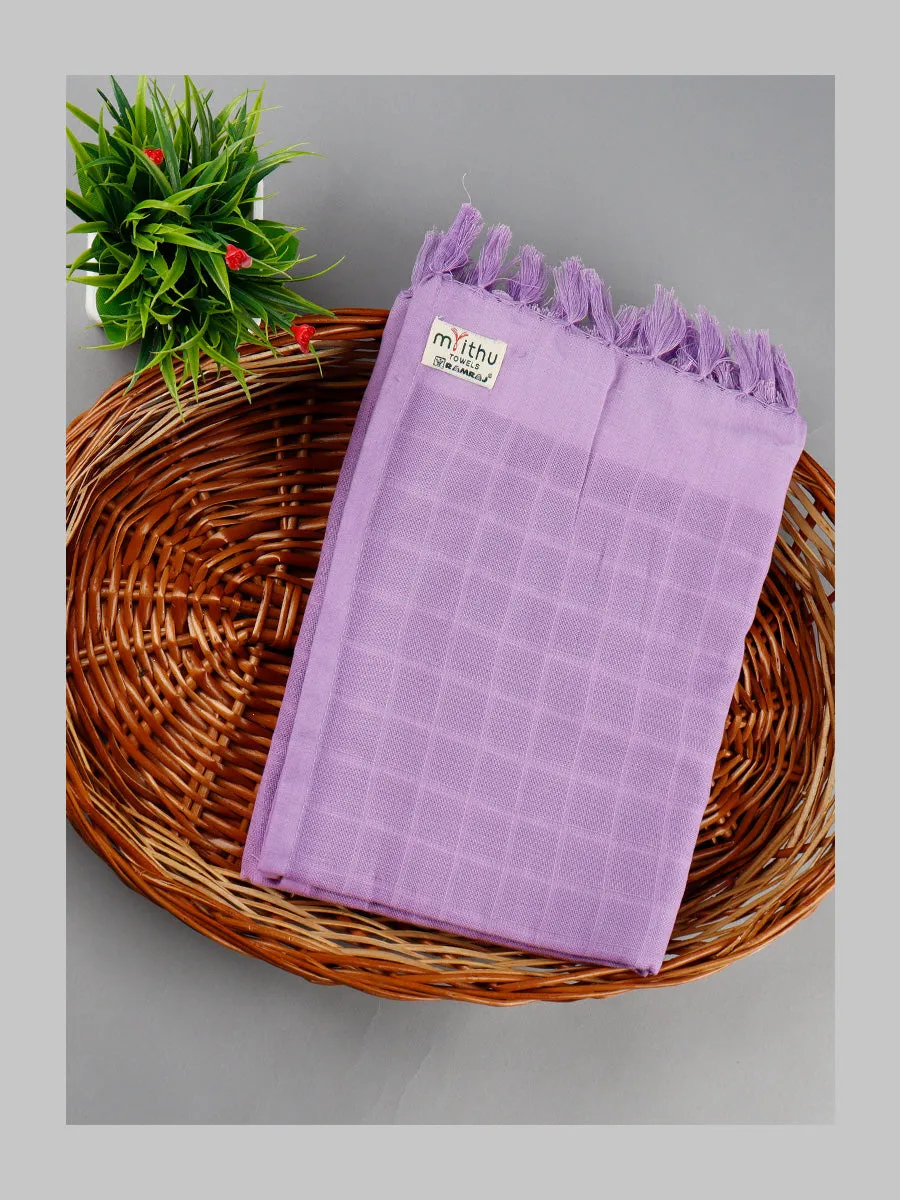 Cotton Checked Bath Towel Sweety Colour
