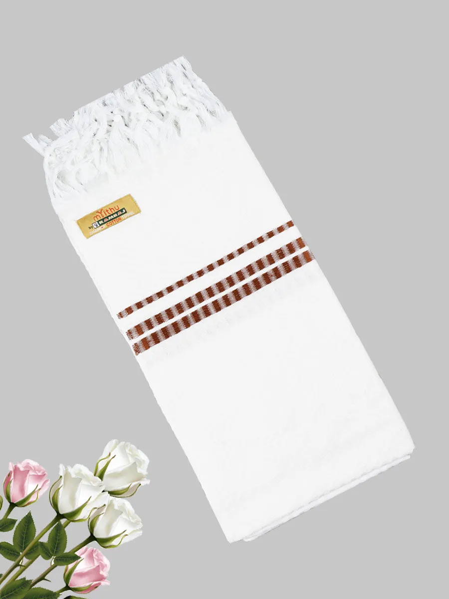 Cotton White Bath Towel Chariot Pack of 2