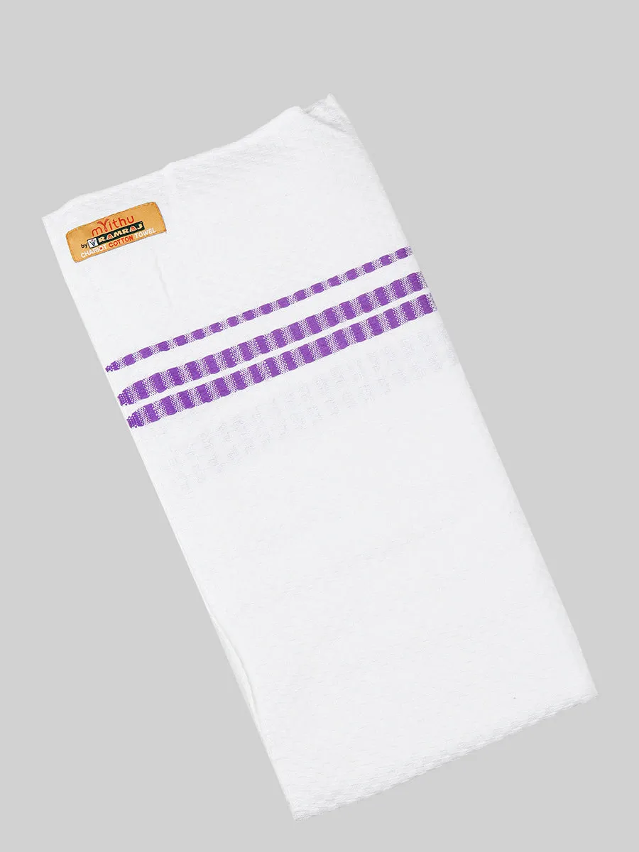 Cotton White Bath Towel Chariot Pack of 2