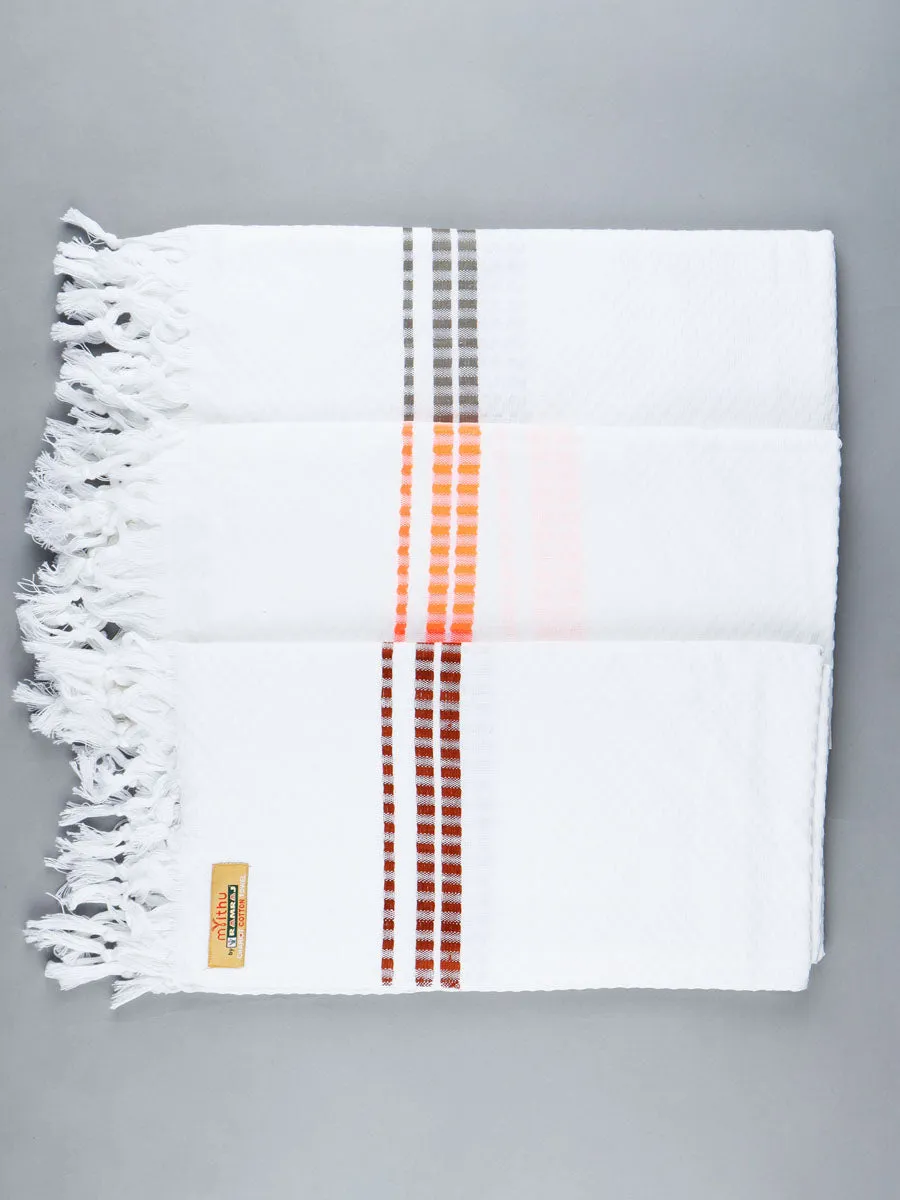 Cotton White Bath Towel Chariot Pack of 2