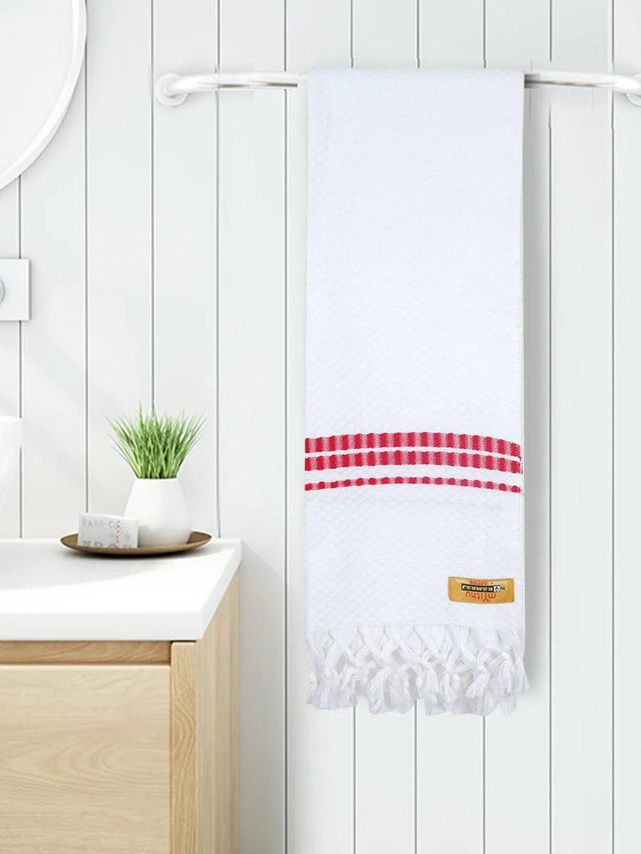 Cotton White Bath Towel Chariot Pack of 2