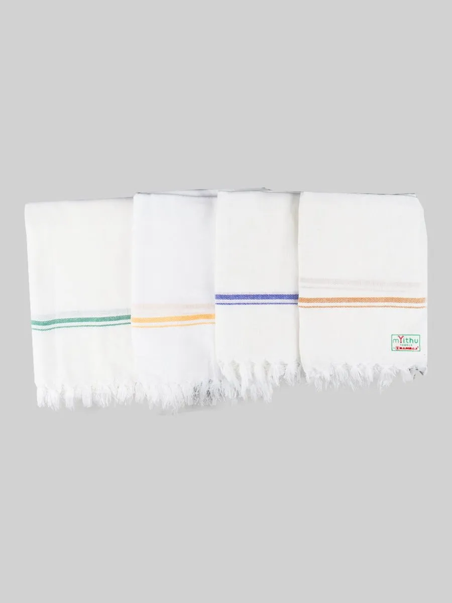 Cotton White Bath Towel NO4091 (4 PCs Pack)
