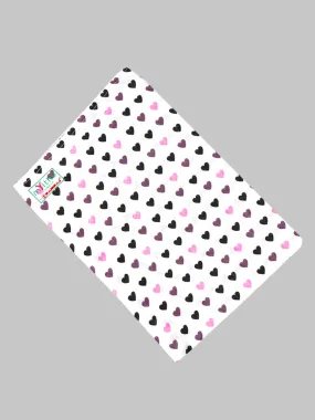Cotton White Printed Bath Towel (3 PCs Pack)