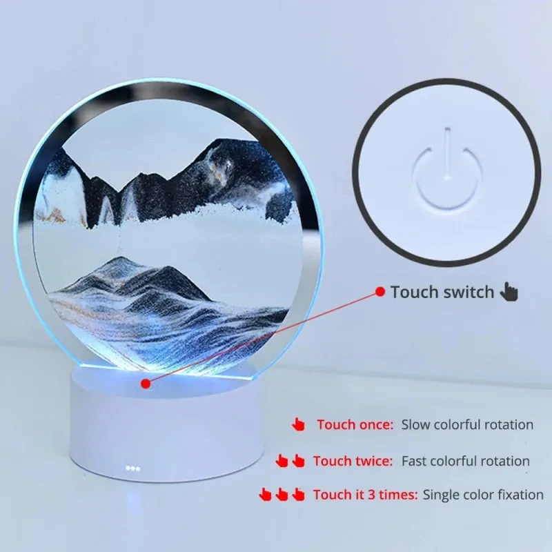 Creative 16 Color Quicksand Night Light