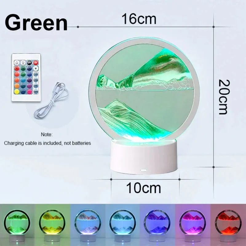 Creative 16 Color Quicksand Night Light