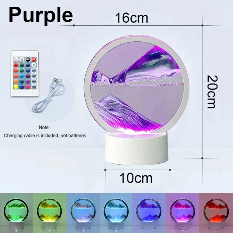 Creative 16 Color Quicksand Night Light