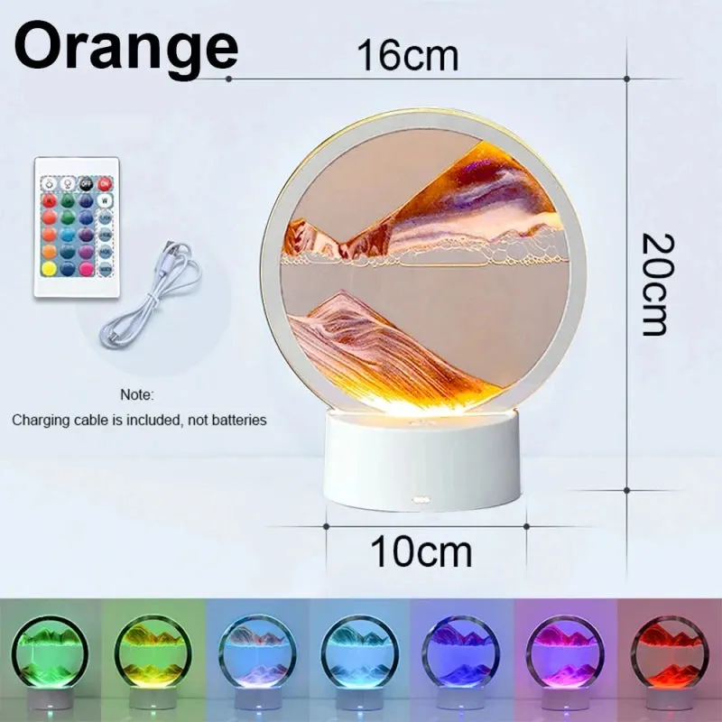 Creative 16 Color Quicksand Night Light