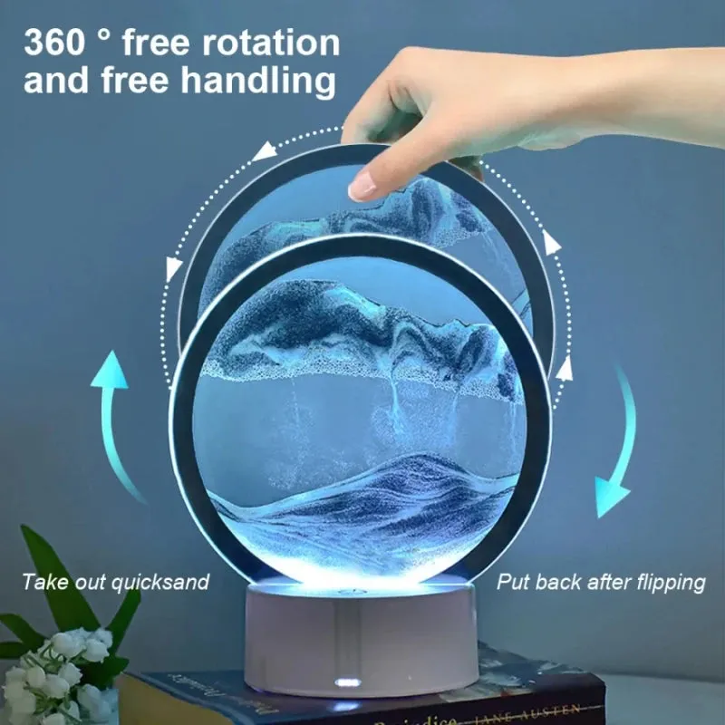 Creative 16 Color Quicksand Night Light