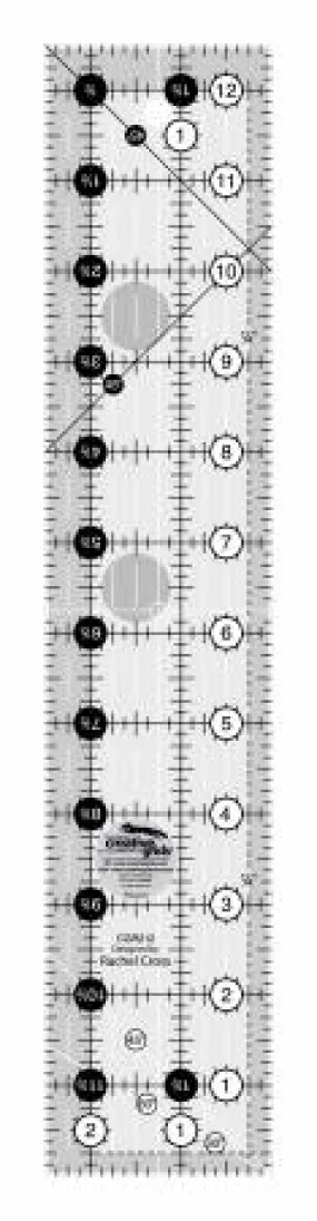 Creative Grids Quilt Ruler - 2 1/2" x 12 1/2"