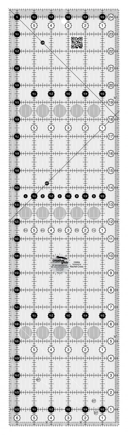 Creative Grids Quilt Ruler 6 1/2 x 24 1/2 in.