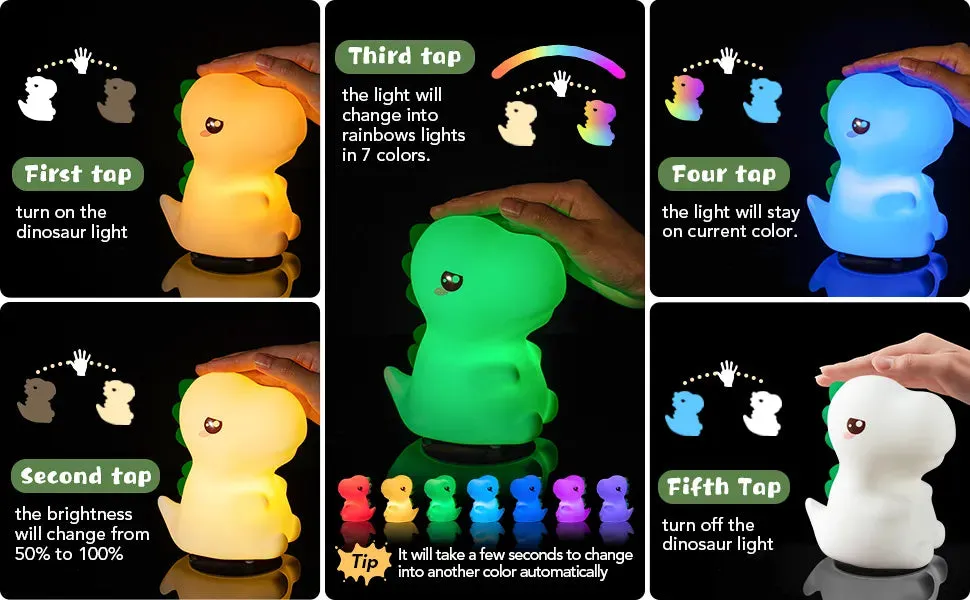 Cute Dino Sensory Nightlight