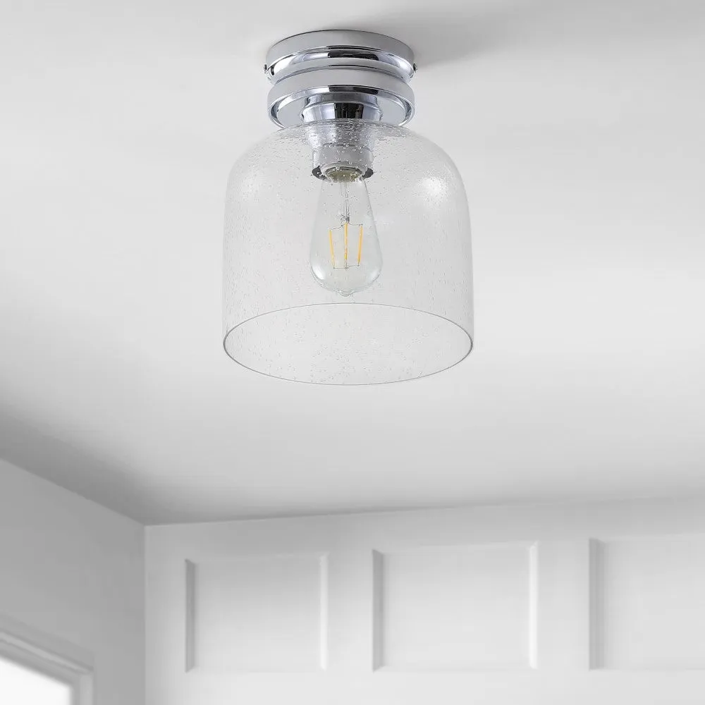 Cypress 7.75" Metal/Glass LED Flush Mount