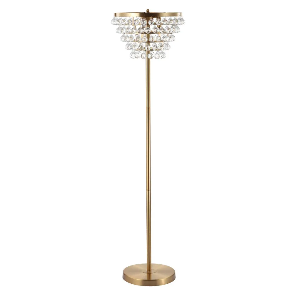 Dallas 60" Crystal/Metal LED Floor Lamp