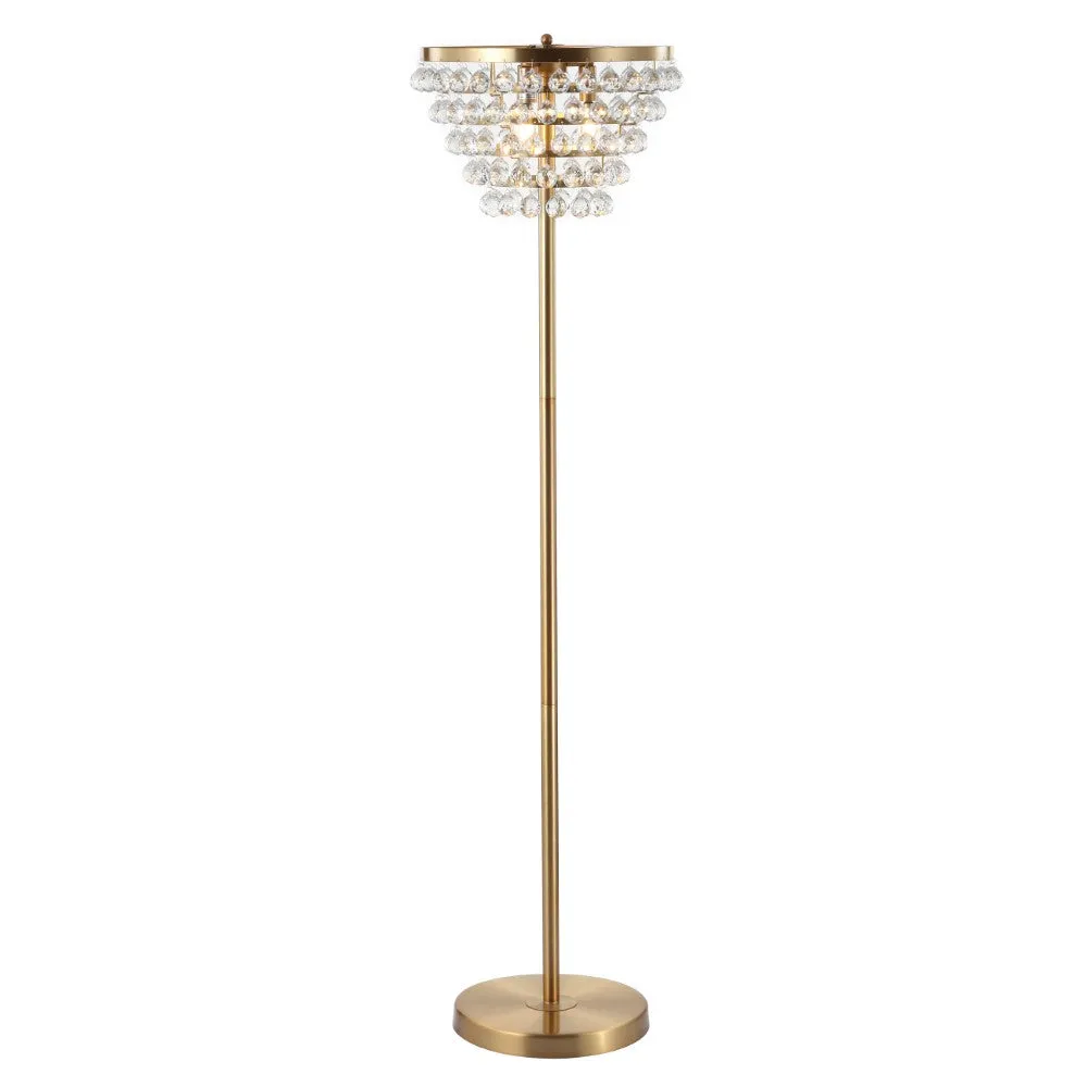 Dallas 60" Crystal/Metal LED Floor Lamp