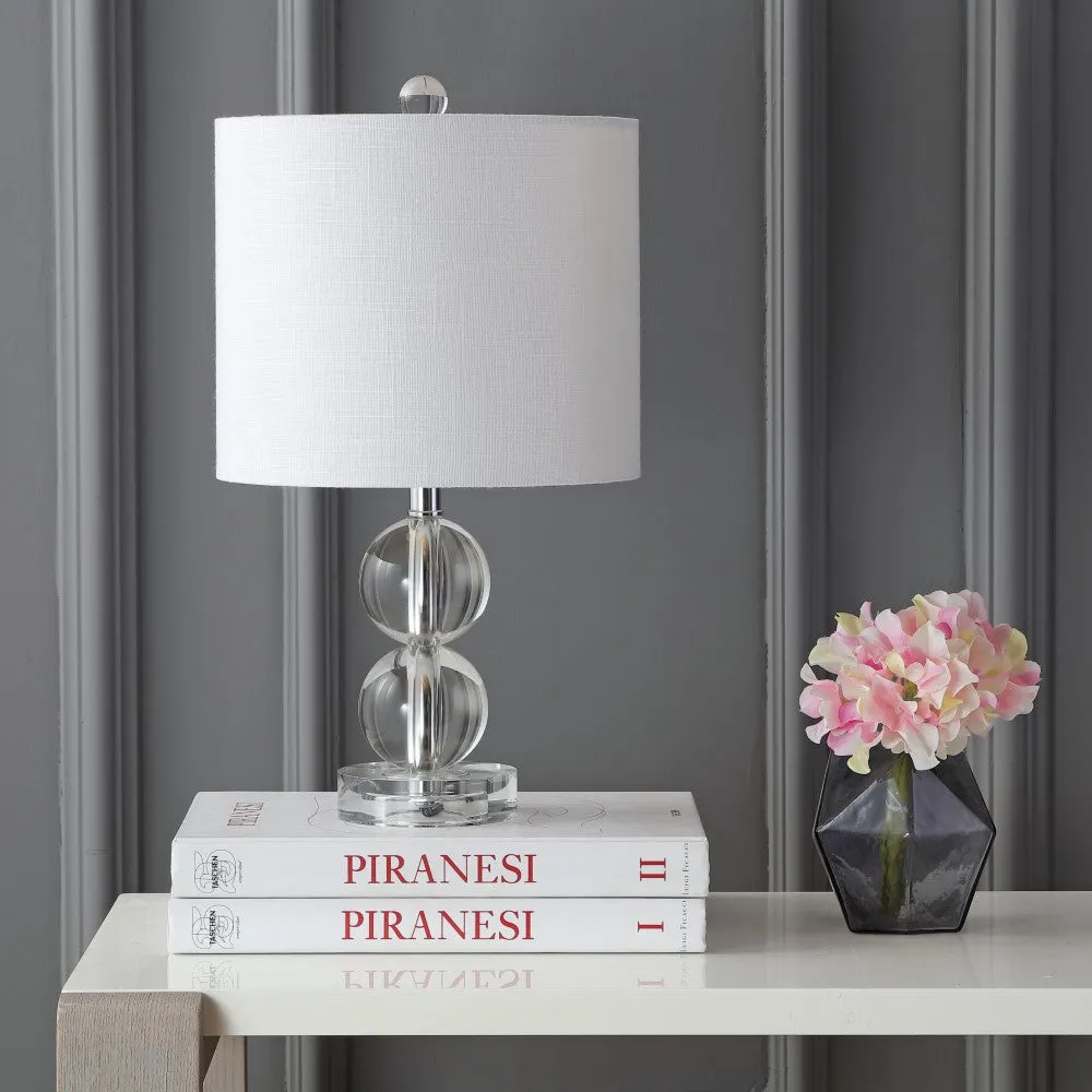 David 17.5" Crystal LED Table Lamp