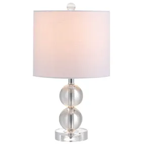 David 17.5" Crystal LED Table Lamp
