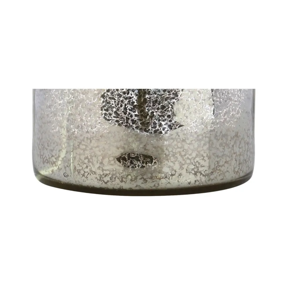 Dax 24.5" Trellis Pattern Glass LED Table Lamp