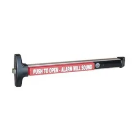 Detex V40 EE CD 628 99 48 Wide Stile Rim Exit Device, 48" Bar, Delayed Egress Device, Exit Only, Cylinder Dogging, Schlage M65, 2 Keys, Satin Aluminum