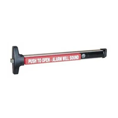 Detex V40 EE CD 628 99 48 Wide Stile Rim Exit Device, 48" Bar, Delayed Egress Device, Exit Only, Cylinder Dogging, Schlage M65, 2 Keys, Satin Aluminum