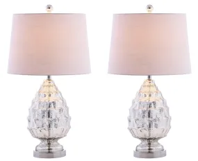 Diana 25.5" Glass LED Table Lamp, Set of 2