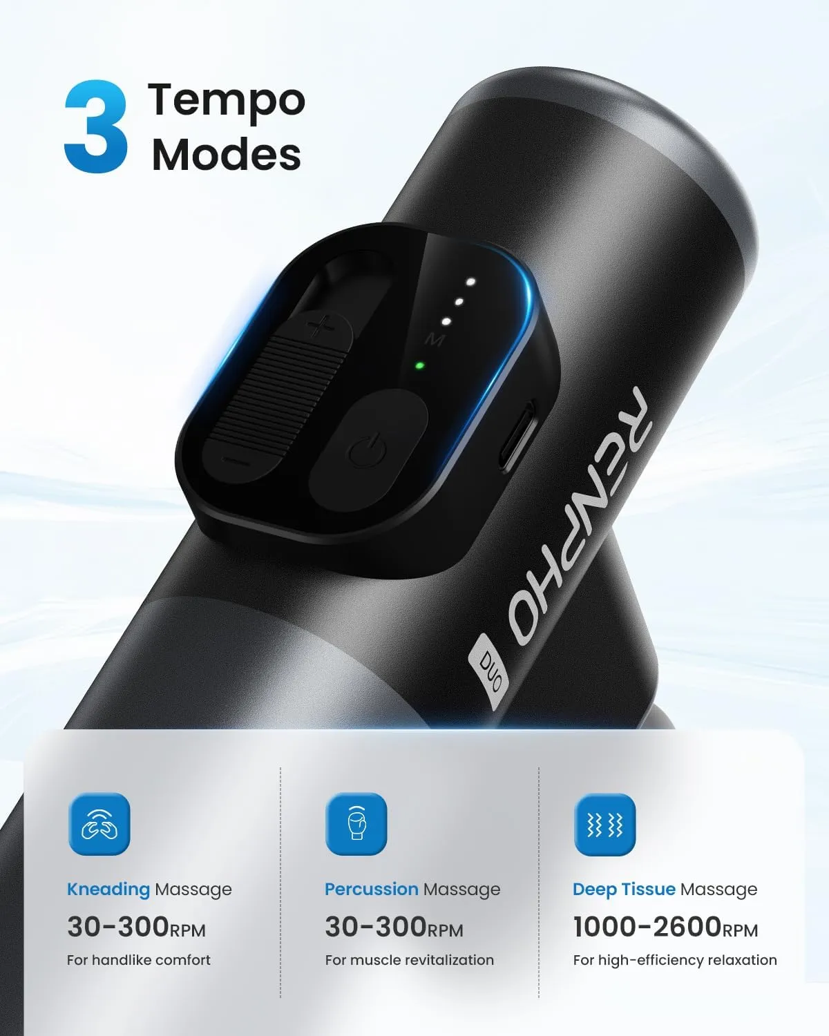 Duo Mini Massage Gun with Double Heads