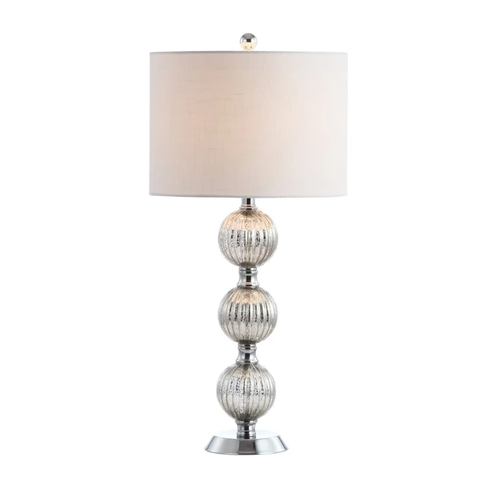 Dwarf 30.5" Silvered Orbs Glass/Metal LED Table Lamp