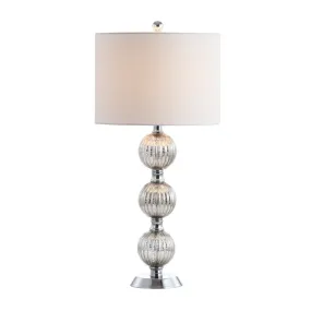 Dwarf 30.5" Silvered Orbs Glass/Metal LED Table Lamp