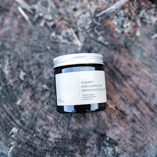 E10 - Organic shea butter and almond oil paw balm.