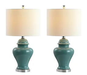 Electra 22" Ceramic/Iron Classic Cottage LED Table Lamp