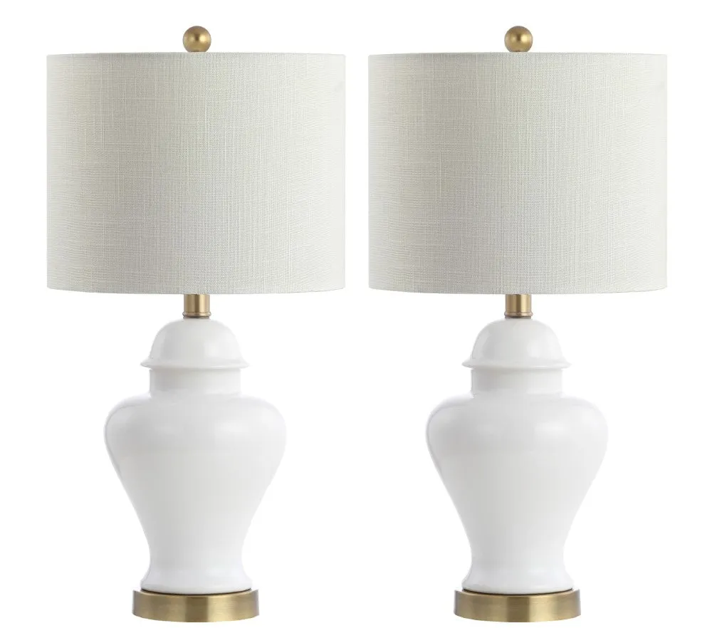 Electra 22" Ceramic/Iron Classic Cottage LED Table Lamp