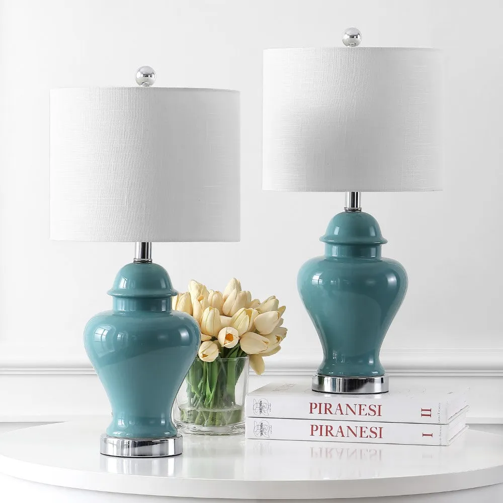Electra 22" Ceramic/Iron Classic Cottage LED Table Lamp