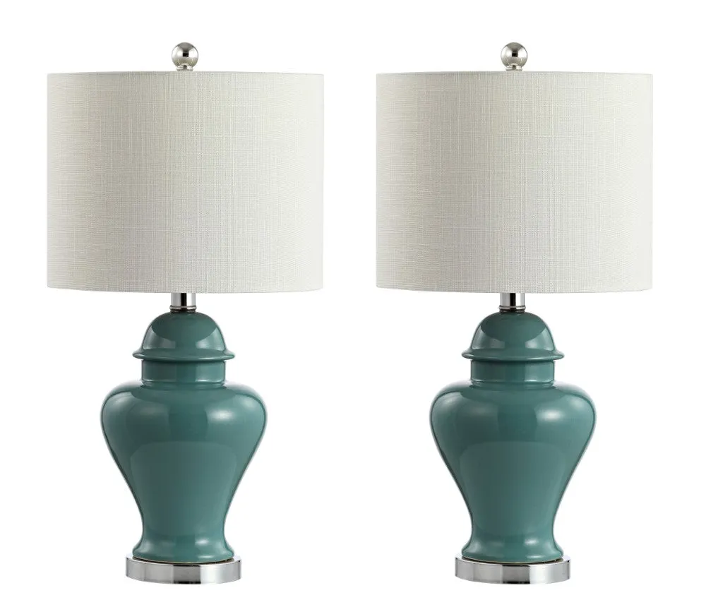 Electra 22" Ceramic/Iron Classic Cottage LED Table Lamp