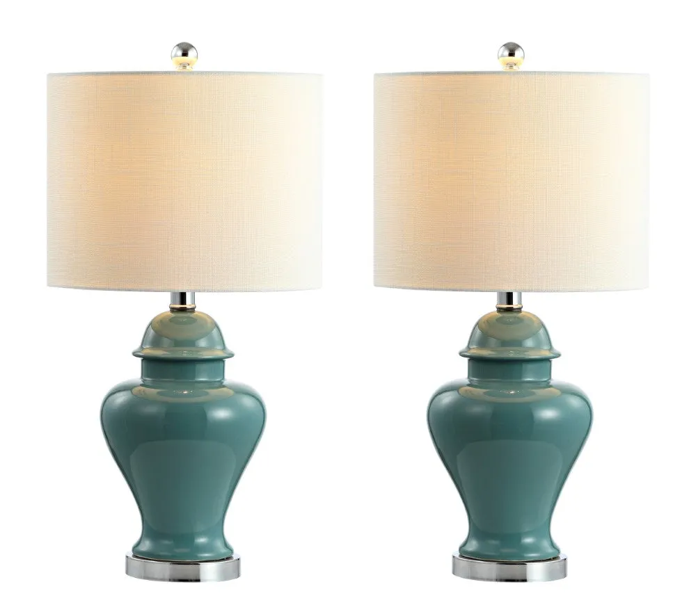Electra 22" Ceramic/Iron Classic Cottage LED Table Lamp