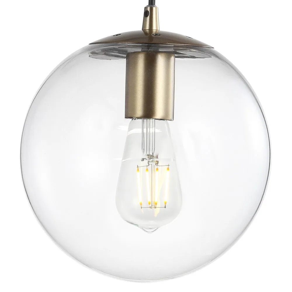 Elowen 7.75" Metal/Glass Globe LED Pendant