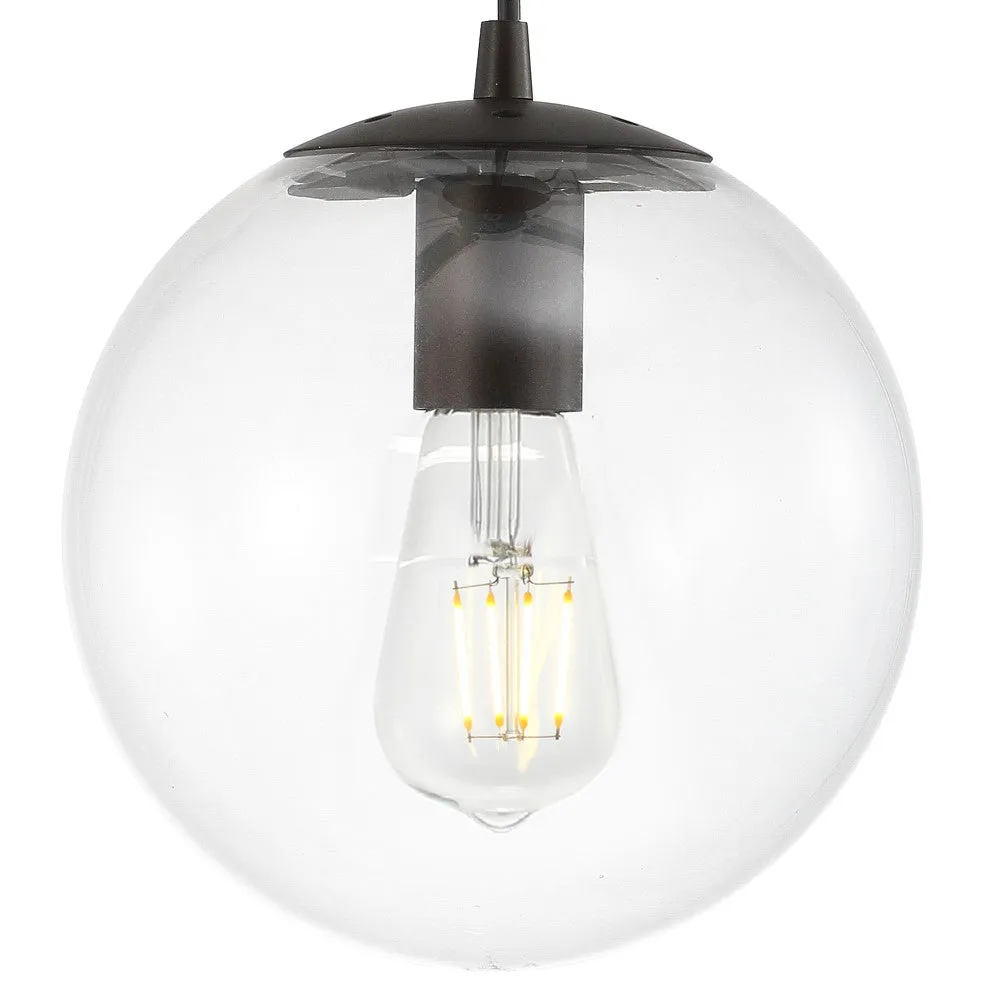Elowen 7.75" Metal/Glass Globe LED Pendant