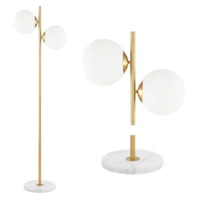 Elza 60.5" Modern Parisian Candlestick Iron LED Floor Lamp