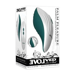 Evolved - Palm Pleasure Rechargeable Clit Massager (Teal)
