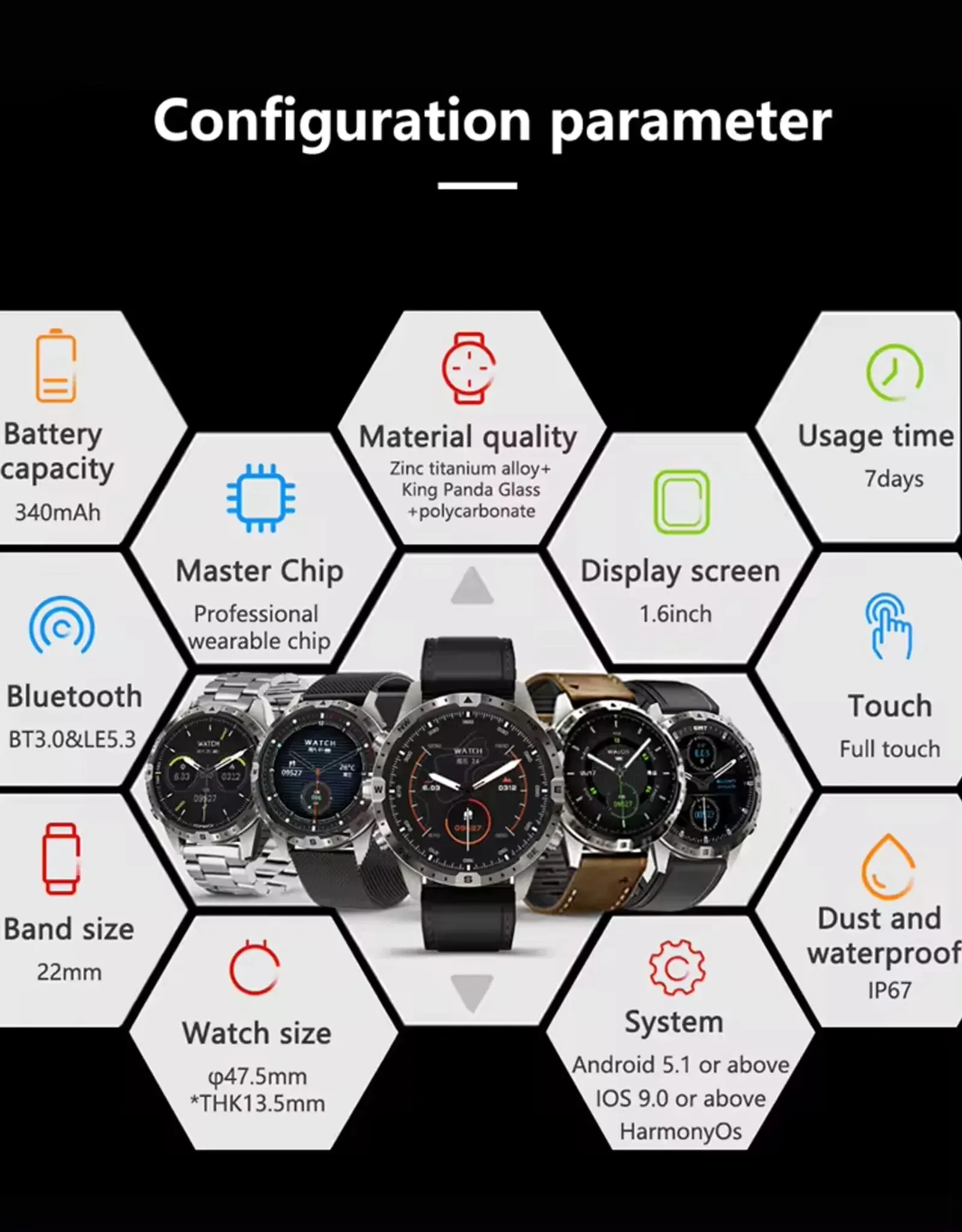 eXplorer GT45 Smart Watch for Men
