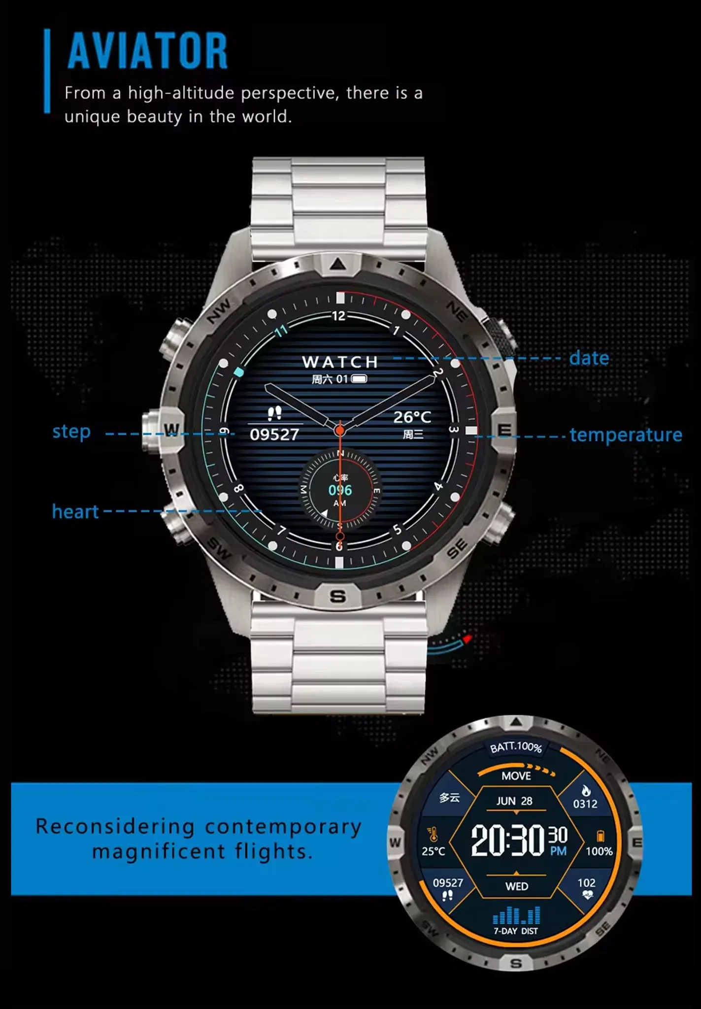 eXplorer GT45 Smart Watch for Men
