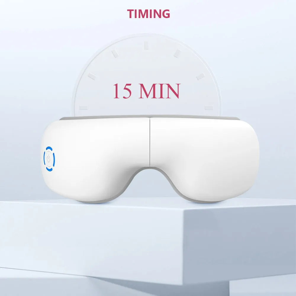 Eye Massager with Heat & Compression, Relax and Reduce Eye Strain Dark Circles Eye Bags Dry Eye Improve Sleep