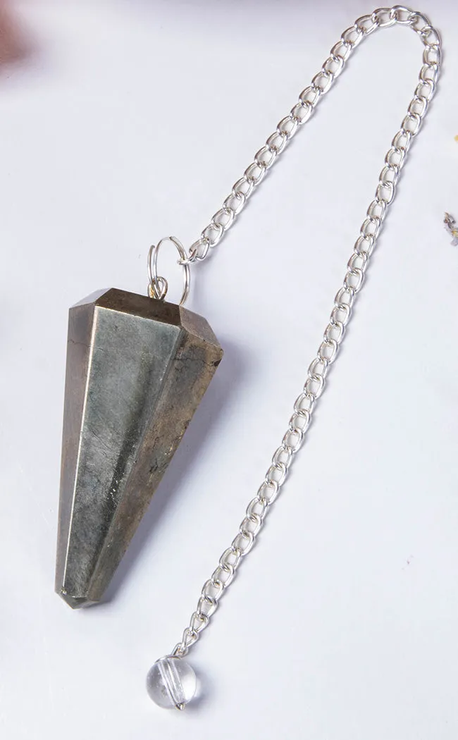 Faceted Pendulum | Pyrite